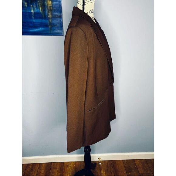 Brand New Aware by Vero Moda Women's Size 8 Brown Double Breasted Jacket - Picture 2 of 10